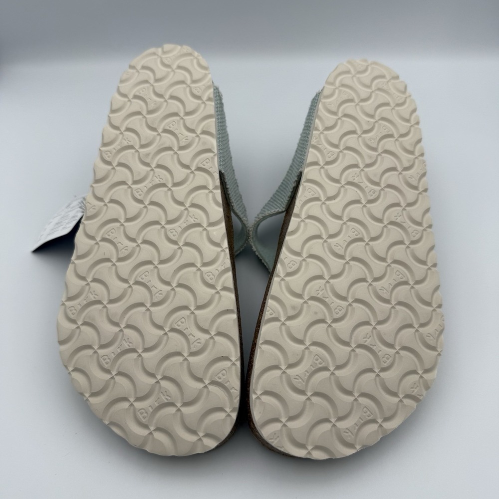 Birkenstock Gizeh Sandals Vegan Textured M6/W8 Slip On Light Blue T-Bar Thong - Picture 8 of 8